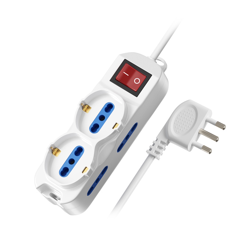 EW3970-3M | Power strip 6-way with space-saving Italian plug 16A, 3 mt | Ewent | distributori informatica